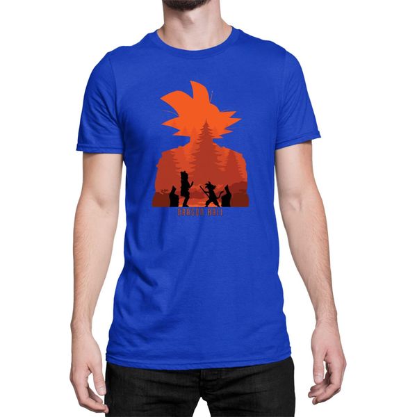 Maglietta Da Uomo Dragon Anime Manga Ball Z Goku 02, Man 3XL , Bleu-image