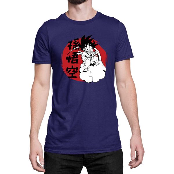 Maglietta Da Uomo Dragon Anime Manga Ball Z Goku 03, Man Xl , Bleu Foncé-image