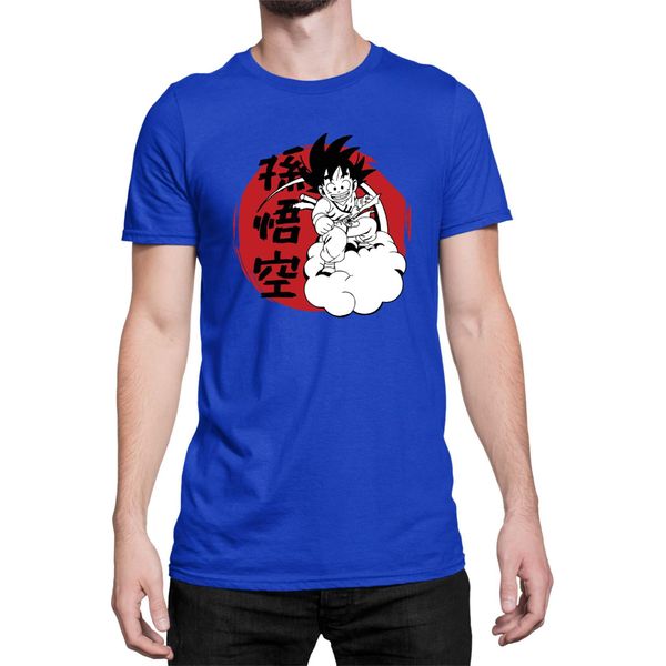 Maglietta Da Uomo Dragon Anime Manga Ball Z Goku 03, Man 2XL , Bleu-image
