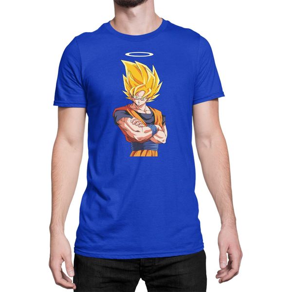Maglietta Da Uomo Dragon Anime Manga Ball Z Goku 31, Man L , Bleu-image