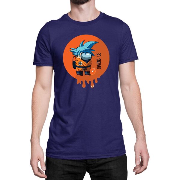 Maglietta Da Uomo Dragon Anime Manga Ball Z Goku 30, Man 2XL , Bleu Foncé-image