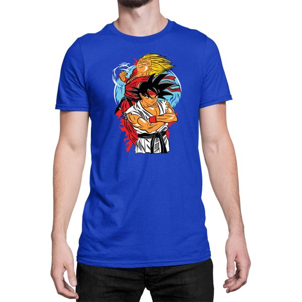 Maglietta Da Uomo Dragon Anime Manga Ball Z Goku 39, Man 3XL , Bleu-image