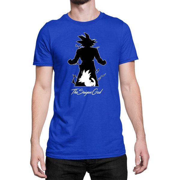 Maglietta Da Uomo Dragon Anime Manga Ball Z Goku 36, Man 2XL , Bleu-image