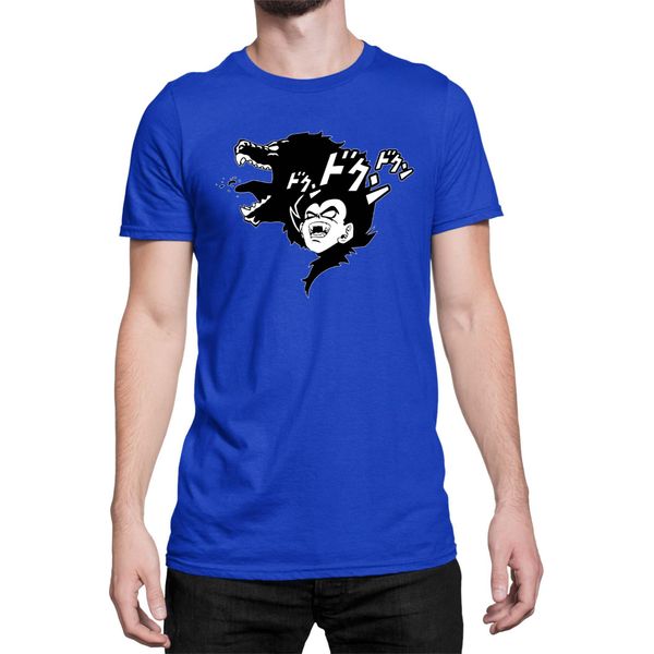 Maglietta Da Uomo Dragon Anime Manga Ball Z Vegeta Beast 01, Man 3XL , Bleu-image