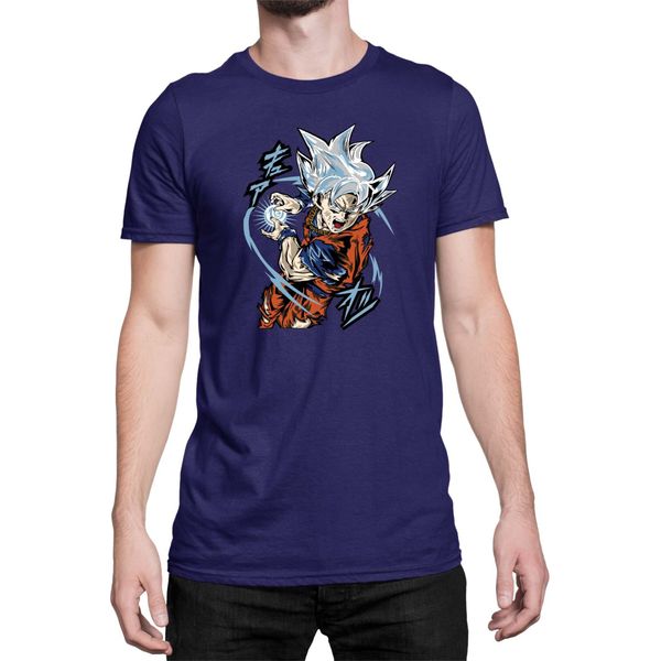Maglietta Da Uomo Dragon Anime Manga Ball Z Goku 40, Man S , Bleu Foncé-image