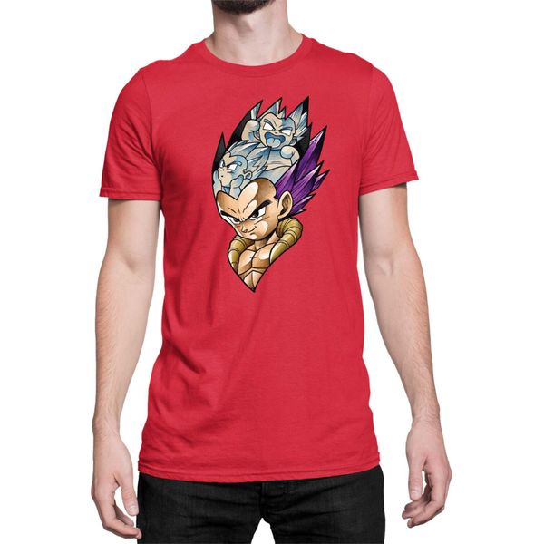 Maglietta Da Uomo Dragon Anime Manga Ball Z Vegeta 01, Man 3XL , Rouge-image