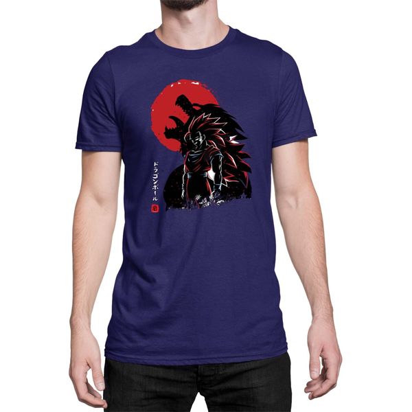 Maglietta Da Uomo Dragon Anime Manga Ball Z Vegeta Beast 03, Man M , Bleu Foncé-image