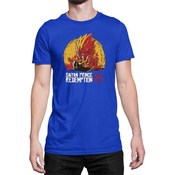 Maglietta Da Uomo Dragon Anime Manga Ball Z Vegeta Prince, Man 3XL , Bleu-image