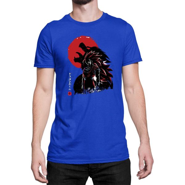 Maglietta Da Uomo Dragon Anime Manga Ball Z Vegeta Beast 03, Man 3XL , Bleu-image
