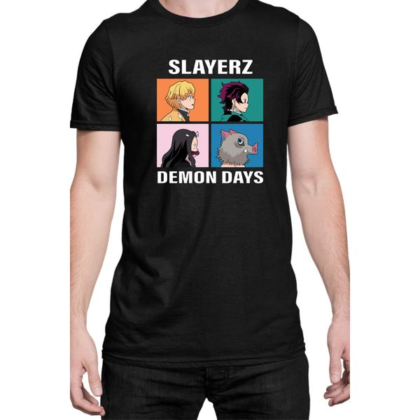 Maglietta Da Uomo Japan Manga Anime Comics Animation Demon Anime Slayer All Slayerz, Man 5XL , Noir-image