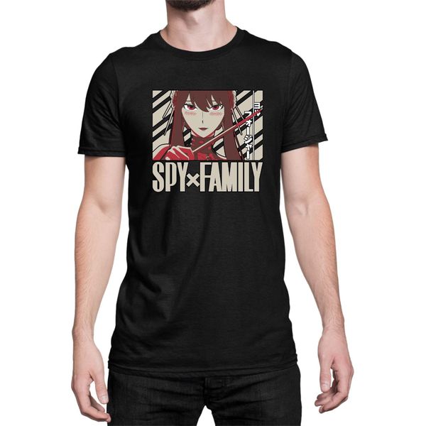 Maglietta Da Uomo Japan Anime Manga Family Anime X Manga Spy Fan Solo Yor, Man 2XL , Noir-image