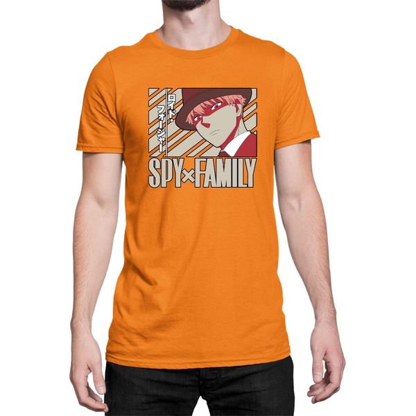 Maglietta Da Uomo Japan Anime Manga Family Anime X Manga Spy Fan Solo Loid, Man 2XL , Orange-image