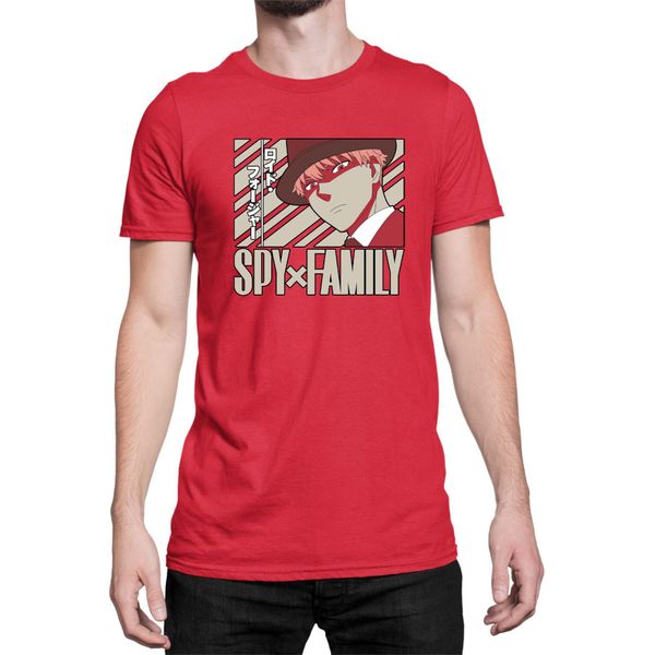 Maglietta Da Uomo Japan Anime Manga Family Anime X Manga Spy Fan Solo Loid, Man 3XL , Rouge-image