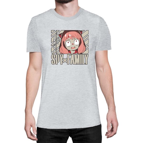 Maglietta Da Uomo Japan Anime Manga Family Anime X Manga Spy Fan Solo Anya, Man 2XL , Gris-image