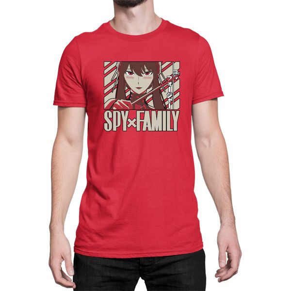 Maglietta Da Uomo Japan Anime Manga Family Anime X Manga Spy Fan Solo Yor, Man S , Rouge-image