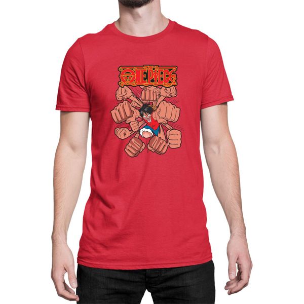 Maglietta Da Uomo Japan Anime Manga One Manga Piece Anime Punch One Manga Piece Anime Punch, Man Xl , Rouge-image