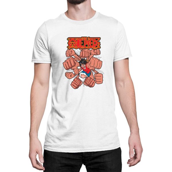 Maglietta Da Uomo Japan Anime Manga One Manga Piece Anime Punch One Manga Piece Anime Punch, Man 2XL , Blanc-image