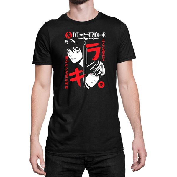 Maglietta Da Uomo Japan Anime Manga Death Note 3 Death Note, Man 3XL , Noir-image