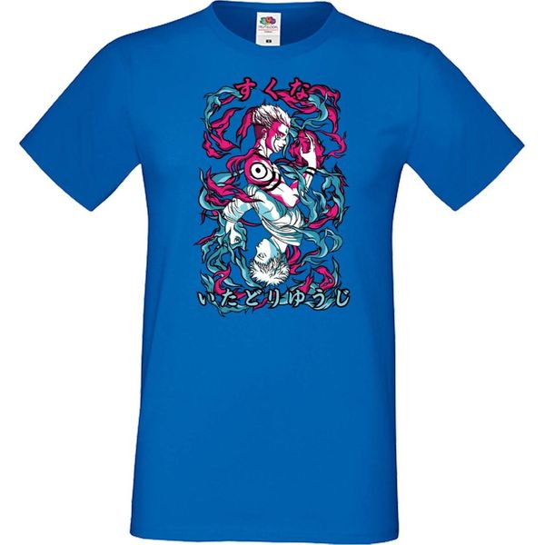 Maglietta Da Uomo Japan Manga Animation Comics Demon Anime Slayer Akaza 04 Var-005 Akaza Upper, Man Xl , Bleu-image