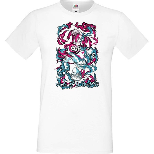 Maglietta Da Uomo Japan Manga Animation Comics Demon Anime Slayer Akaza 04 Var-005 Akaza Upper, Man 5XL , Blanc-image