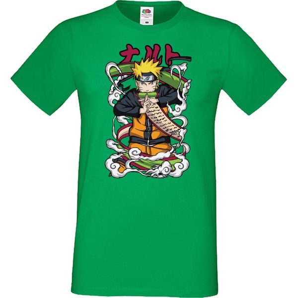 Maglietta Da Uomo Japan Manga Animation Comics Naruto Toad Sage Var-008 Toad Form, Man M , Vert-image