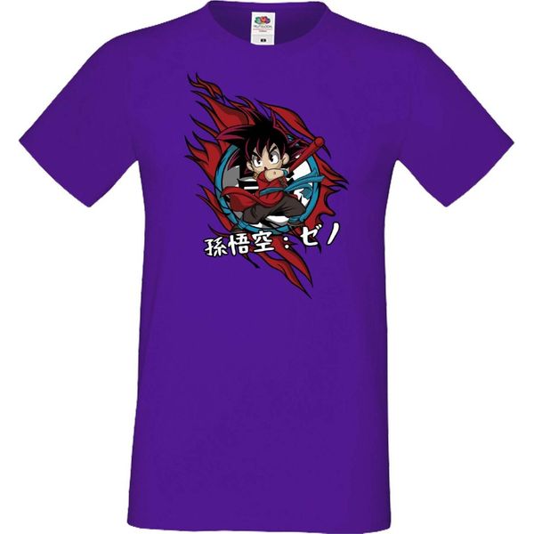 Maglietta Da Uomo Anime Manga Dragon Anime Manga Ball Z Goku Chibi Goku Chibi, Man 2XL , Lilas-image