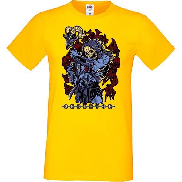 Maglietta Da Uomo Anime Manga Masters Of The Universe Skeletor Skeletor, Man M , Jaune-image