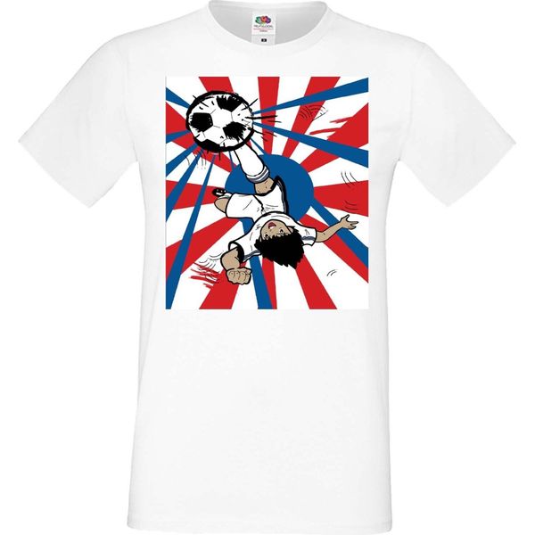 Maglietta Da Uomo Manga Anime Captain Tsubasa 03 Oozora, Man 3XL , Blanc-image