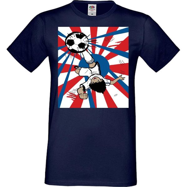 Maglietta Da Uomo Manga Anime Captain Tsubasa 03 Oozora, Man S , Bleu Foncé-image
