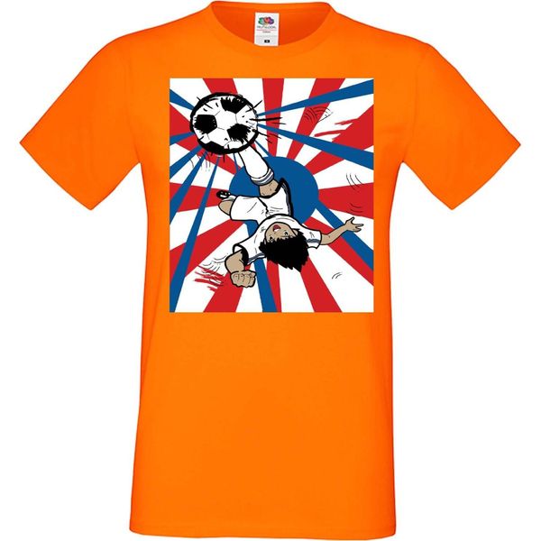 Maglietta Da Uomo Manga Anime Captain Tsubasa 03 Oozora, Man S , Orange-image