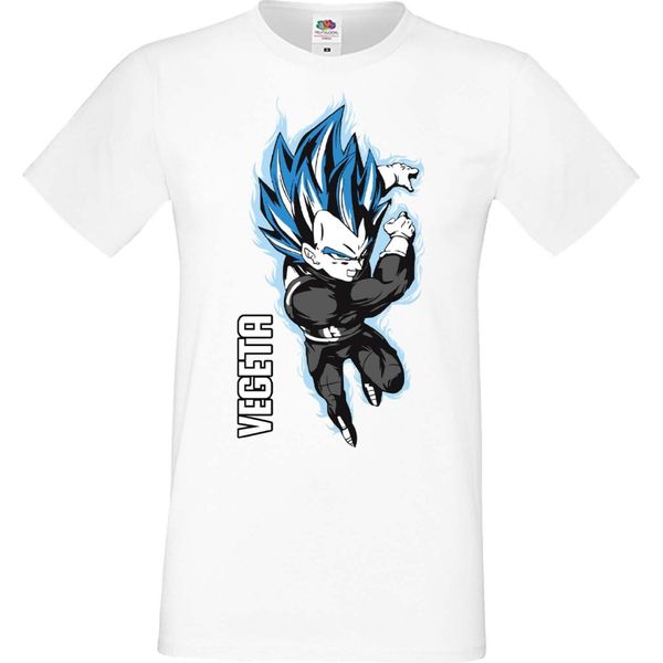Maglietta Da Uomo Manga Anime Dragon Anime Manga Ball Z Vegeta Vegeta, Man S , Blanc-image