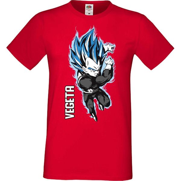 Maglietta Da Uomo Manga Anime Dragon Anime Manga Ball Z Vegeta Vegeta, Man 3XL , Rouge-image