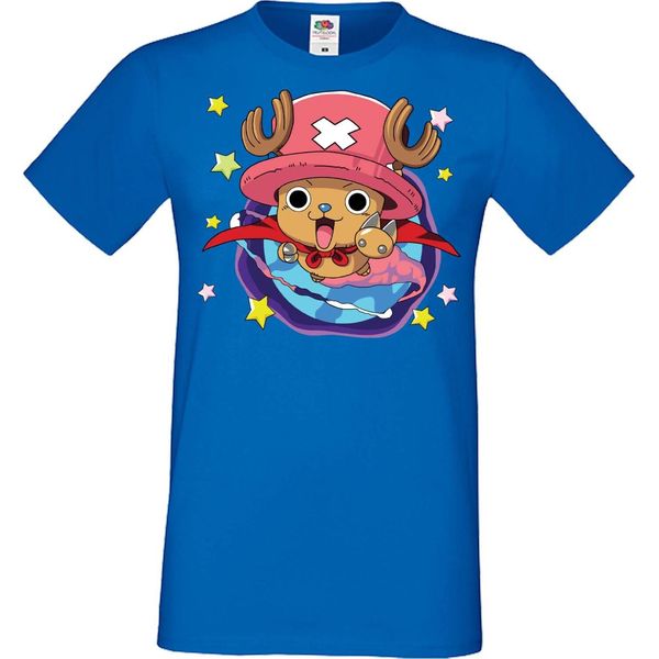 Maglietta Da Uomo Manga Anime One Manga Piece Anime Tony Tony Chopper, Man S , Bleu-image