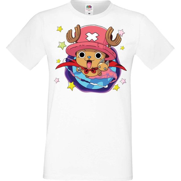 Maglietta Da Uomo Manga Anime One Manga Piece Anime Tony Tony Chopper, Man 4XL , Blanc-image