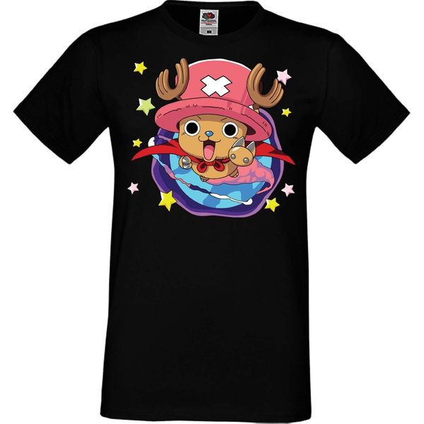 Maglietta Da Uomo Manga Anime One Manga Piece Anime Tony Tony Chopper, Man S , Noir-image