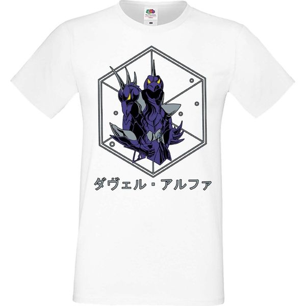 Maglietta Da Uomo Manga Anime Saint Anime Seiya Knights Of The Zodiac Dragon Shiryu Dragon Shiryu, Man 2XL , Blanc-image