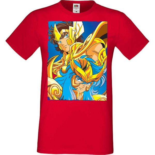Maglietta Da Uomo Manga Anime Saint Anime Seiya Knights Of The Zodiac Saint Anime Seiya Knights Of The Zodiac, Man 2XL , Rouge-image