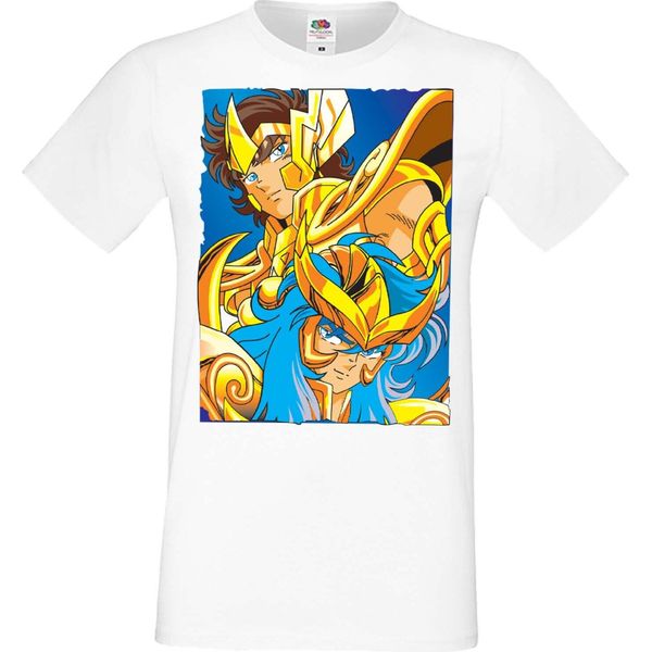 Maglietta Da Uomo Manga Anime Saint Anime Seiya Knights Of The Zodiac Saint Anime Seiya Knights Of The Zodiac, Man 3XL , Blanc-image