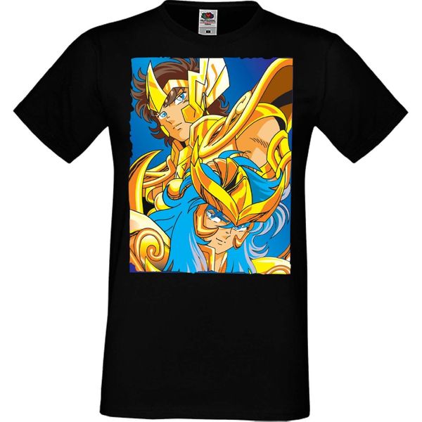 Maglietta Da Uomo Manga Anime Saint Anime Seiya Knights Of The Zodiac Saint Anime Seiya Knights Of The Zodiac, Man 3XL , Noir-image