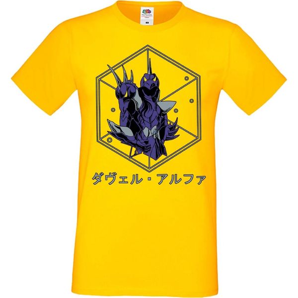 Maglietta Da Uomo Manga Anime Saint Anime Seiya Knights Of The Zodiac Dragon Shiryu Dragon Shiryu, Man 2XL , Jaune-image