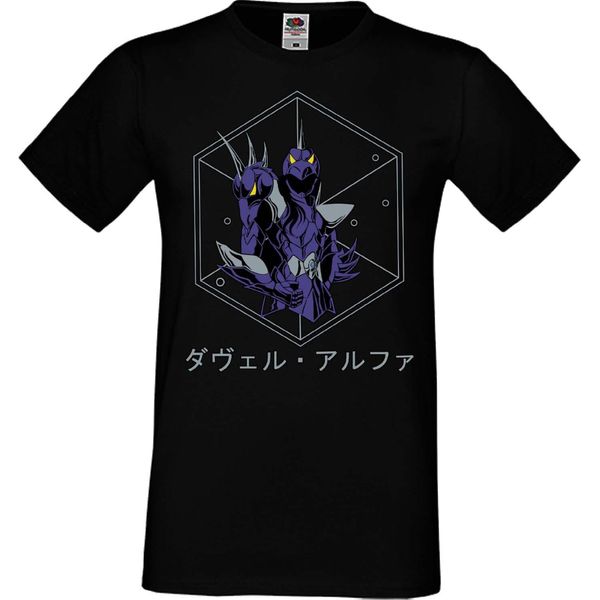 Maglietta Da Uomo Manga Anime Saint Anime Seiya Knights Of The Zodiac Dragon Shiryu Dragon Shiryu, Man L , Noir-image