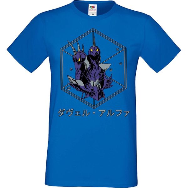 Maglietta Da Uomo Manga Anime Saint Anime Seiya Knights Of The Zodiac Dragon Shiryu Dragon Shiryu, Man L , Bleu-image