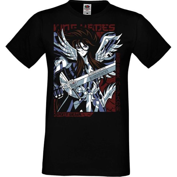 Maglietta Da Uomo Manga Anime Saint Anime Seiya Hades Hades, Man 4XL , Noir-image