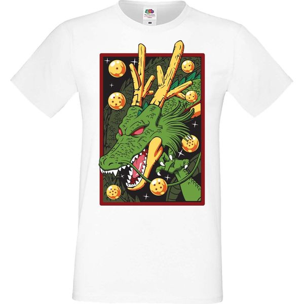 Maglietta Da Uomo Manga Anime Dragon Anime Manga Ball Z Shenron Shenron Dragon, Man Xl , Blanc-image