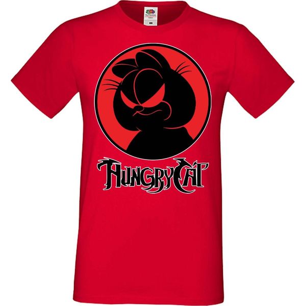 Maglietta Da Uomo Manga Anime Thundercats Garfield Garfield, Man 2XL , Rouge-image