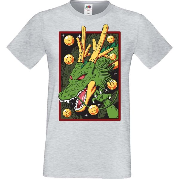 Maglietta Da Uomo Manga Anime Dragon Anime Manga Ball Z Shenron Shenron Dragon, Man S , Gris-image