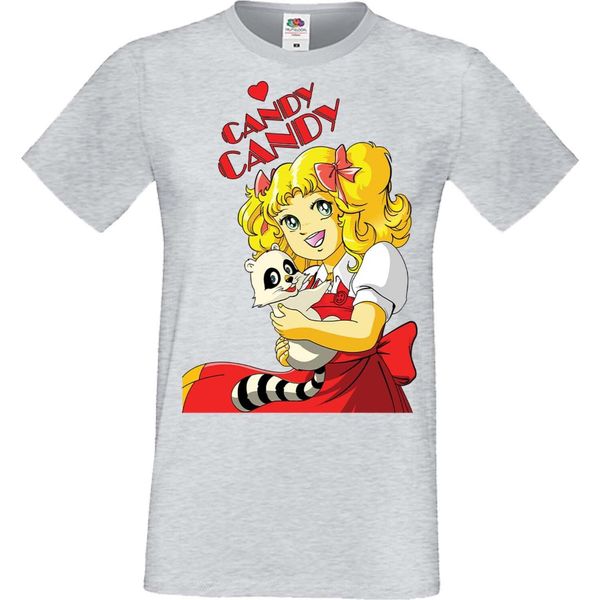 Maglietta Da Uomo Manga Anime Candy Candy Candy Candy, Man M , Gris-image