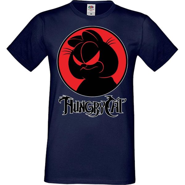 Maglietta Da Uomo Manga Anime Thundercats Garfield Garfield, Man L , Bleu Foncé-image