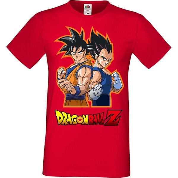 Maglietta Da Uomo Anime Manga Dragon Anime Manga Ball Z 01 Goku Vegeta, Man S , Rouge-image