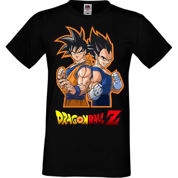 Maglietta Da Uomo Anime Manga Dragon Anime Manga Ball Z 01 Goku Vegeta, Man 3XL , Noir-image